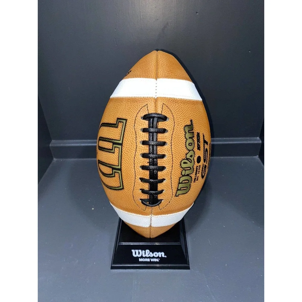 WILSON GST 1003 NCAA/NHSF Leather Game Football - NEW w bowl game logo - Picture 2 of 8